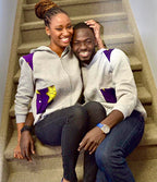Unisex African print hoodie