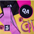 JUMP ROPE, RESISTANCE BAND AND SLIDER DISK FITNESS SET