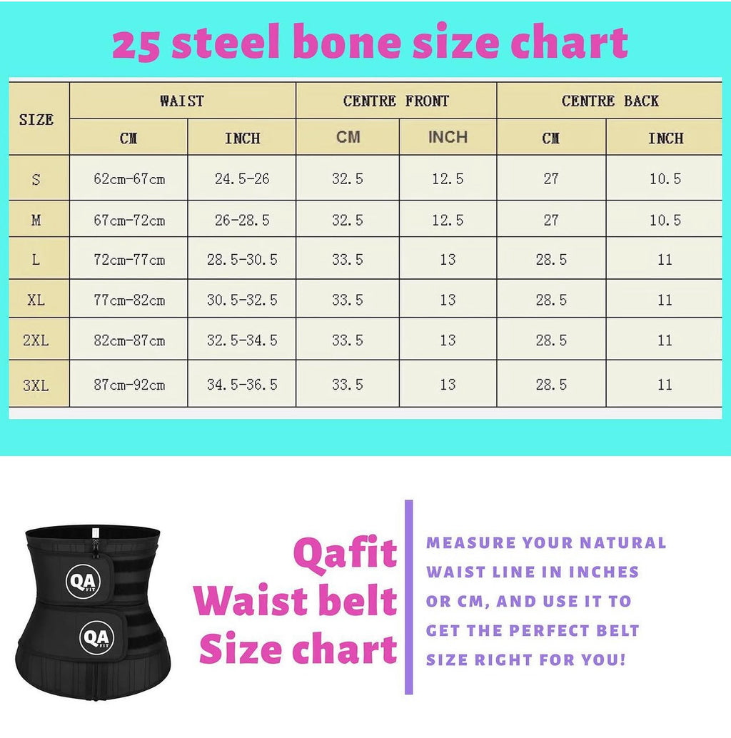 25 steel bonning Waist trainer